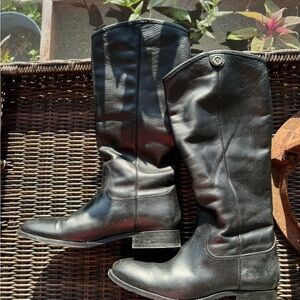 FRYE Black Melissa Button Boot in Pristine Condition
